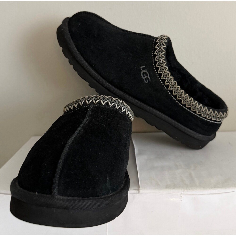 UGG Mens Tasman ll Slipper Clogs US 9 EU 42 Black Suede Slip On